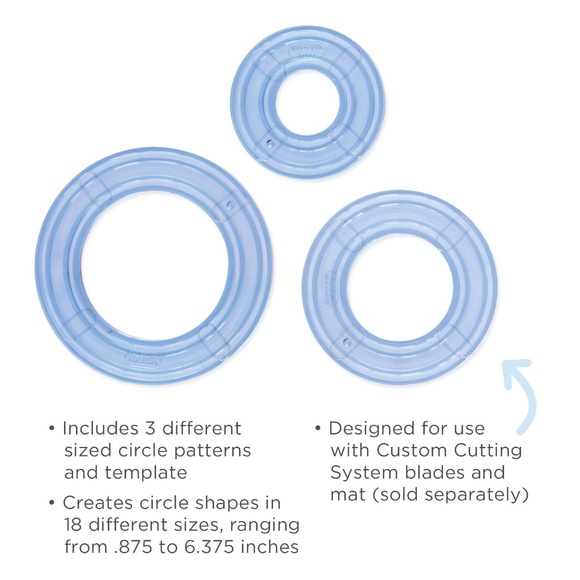 CREATIVE MEMORIES Custom Cutting Patterns Oval & Circle Sets EUC - Picture 4 of 9